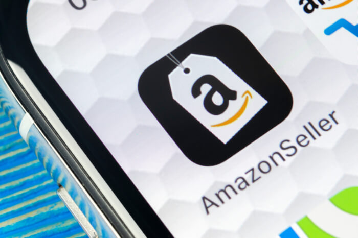 Amazon-Seller auf einem Smartphone