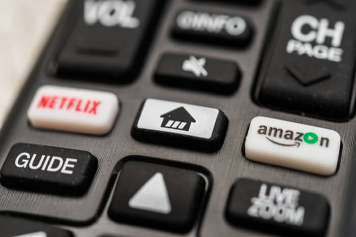 Fernbedienung mit Netflix und Amazon
