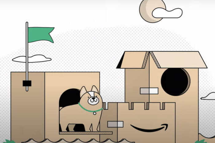 Amazon: Schloss aus Kartons
