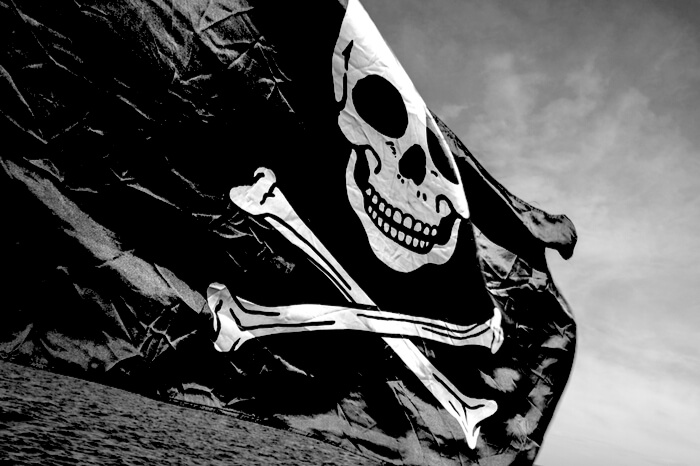 Piratenflagge: Produktfälschungen