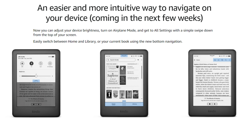 Amazon: Update für Kindle E-Book-Reader
