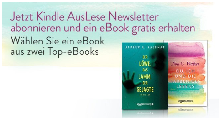 Amazon Kindle: AusLese-Newsletter-Aktion