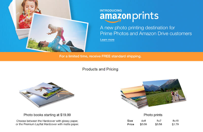 Screenshot, Amazon Prints 