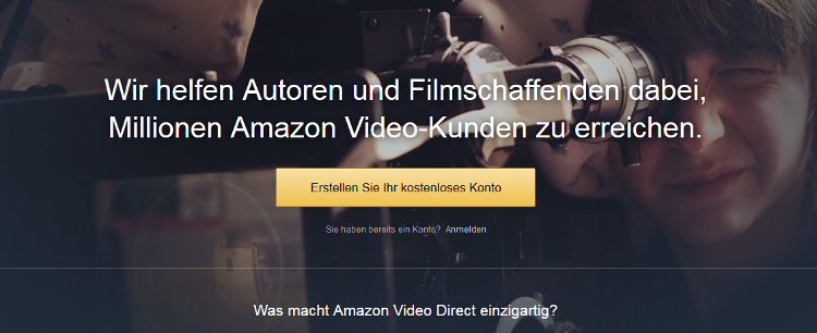 Amazon Video direct, Screenshot 