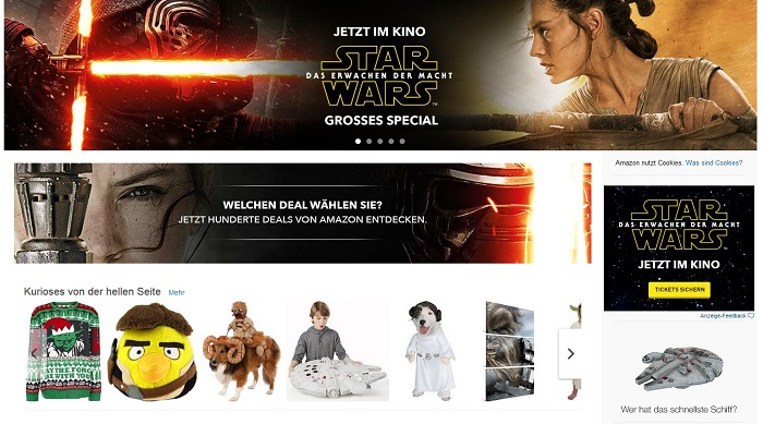 Amazon-Star Wars-Homepage