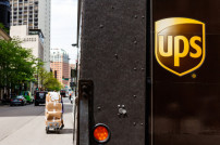 Lieferfahrzeug des Logistikers UPS