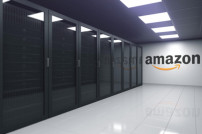 Amazon-Logo vor Servern