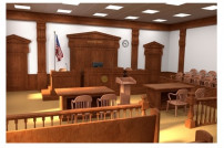 Gerichtssaal in den USA 